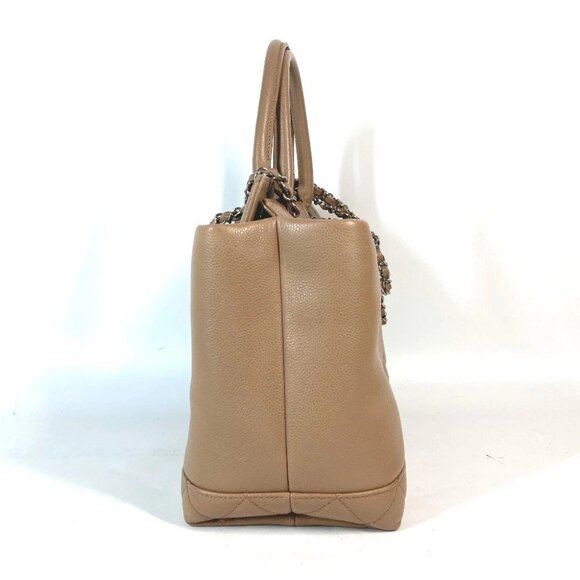 CHANEL CC CC Mark 2WAY Bag Shoulder Bag Tote Bag Caviar Leather Beige - Picture 3 of 16